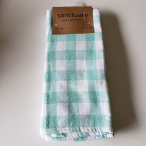 NWT Sanctuary Checked Kitchen Towels (set of 2)